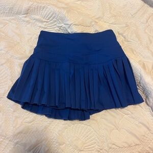 GOLD HINGE WOMENS PLEATED TENNIS SKIRT SIZE XS MEDITERRANEAN BLUE
